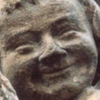 die lächelnde Figur des Naumburger Meisters vom ehemaligen Westlettner des Mainzer Doms